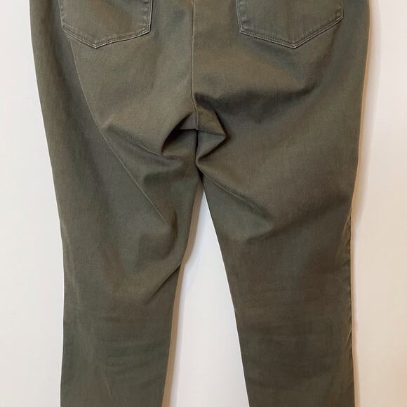 J.Crew Dannie Jeans Back Zipper Cropped Stretch Trip Dark Loden Olive Green 8 - Picture 8 of 14